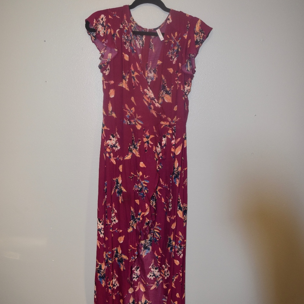 Romper with maxi overlay